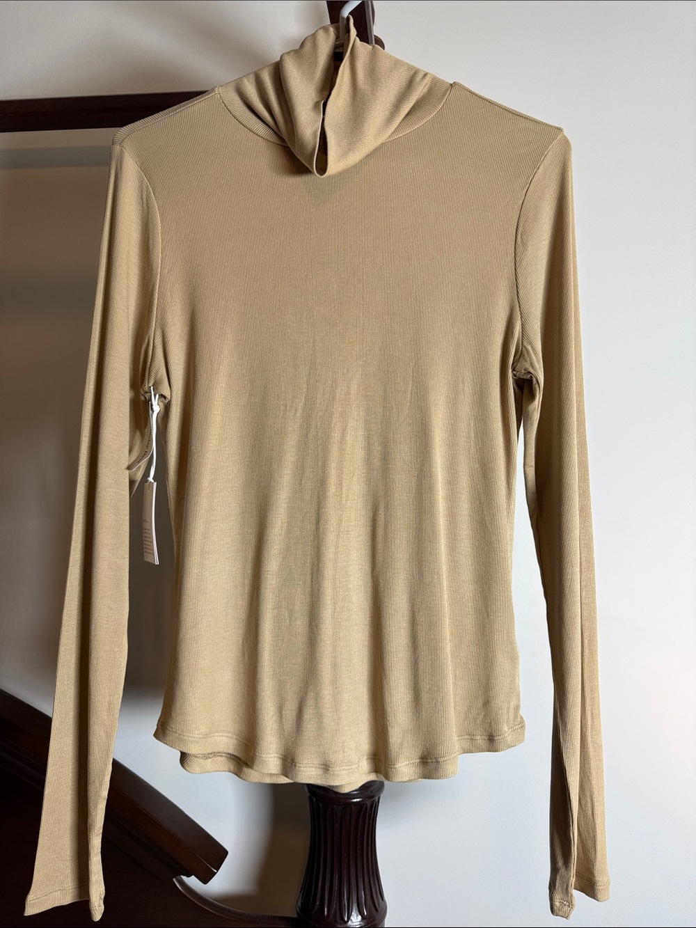 NWT Sunday Best Freshman Long Sleeve Turtleneck Top in wicker Tan